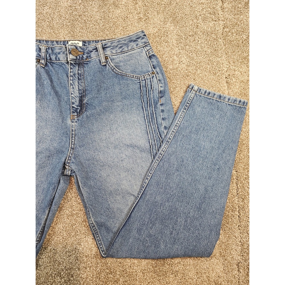 BDG Urban Outfitters Mom Jeans Blue High Waisted Seam Detail W31 L32 Womens - Picture 3 of 15
